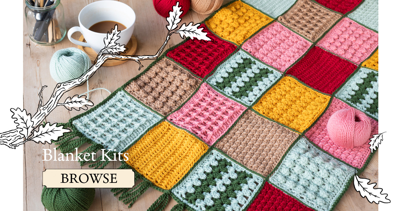 Blanket Kits crochetalong patchwork crochet pattern TOFT